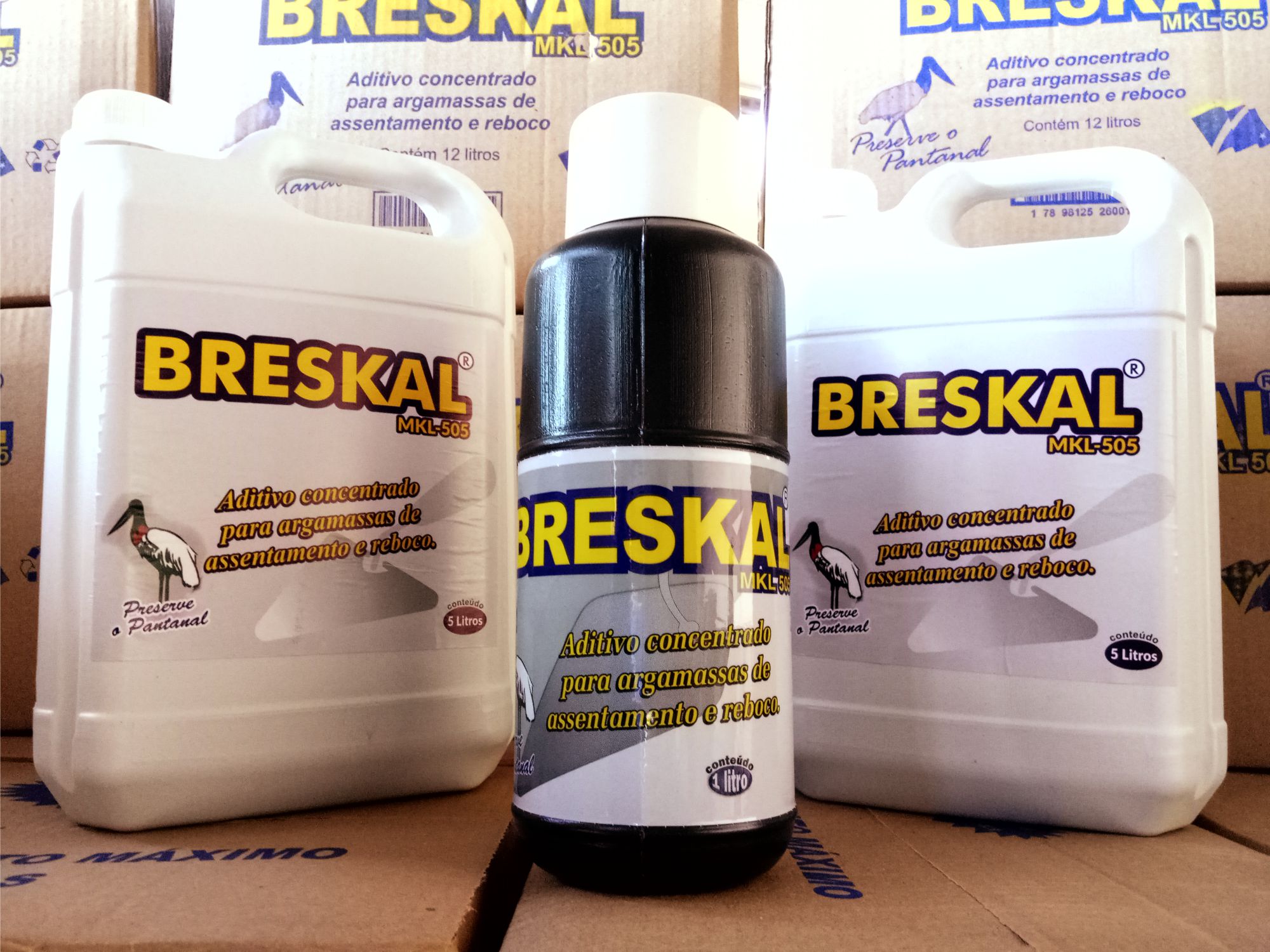 BRESKAL - aditivo concentrado para argamassas de assentamento e reboco - 1